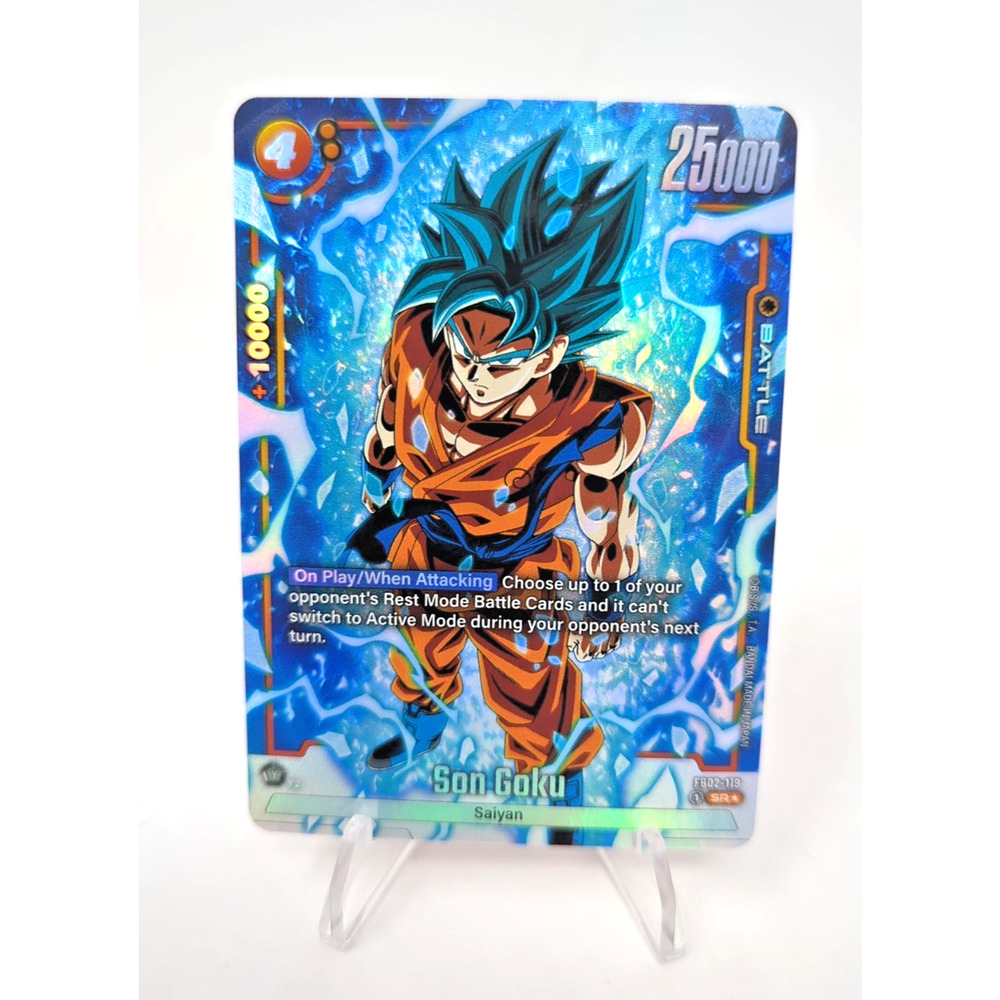 Son Goku FB02-119 Alternate Art Dragon Ball Super Fusion world SR star Rare